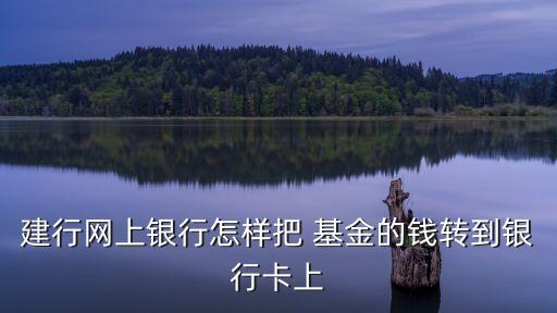 建行網(wǎng)上銀行怎樣把 基金的錢(qián)轉(zhuǎn)到銀行卡上