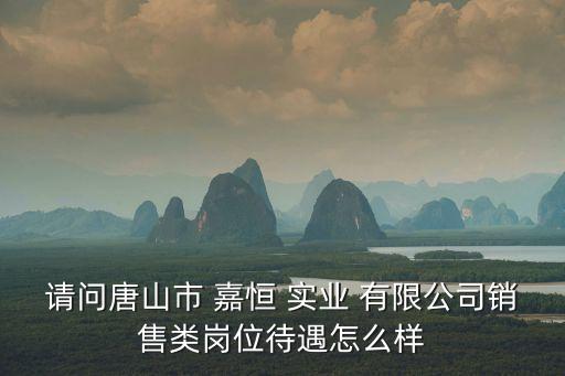 請(qǐng)問唐山市 嘉恒 實(shí)業(yè) 有限公司銷售類崗位待遇怎么樣