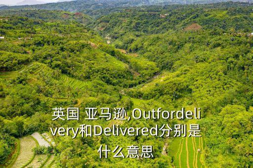 英國 亞馬遜,Outfordelivery和Delivered分別是什么意思