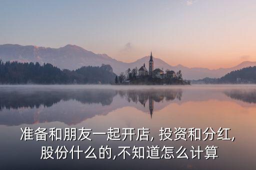 準(zhǔn)備和朋友一起開店, 投資和分紅, 股份什么的,不知道怎么計算