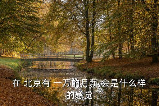 在 北京有 一萬(wàn)的月薪,會(huì)是什么樣的感覺(jué)
