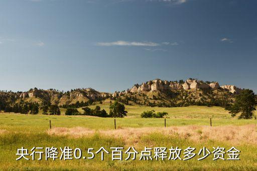 央行降準0.5個百分點釋放多少資金