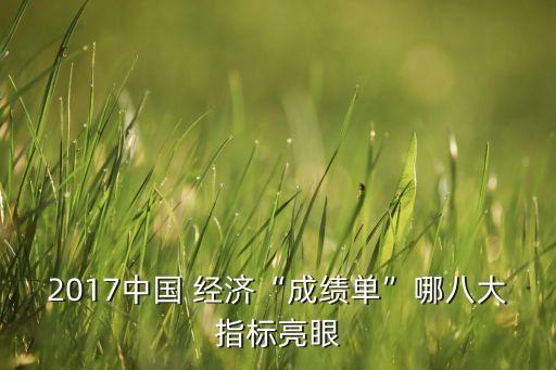 2017中國(guó) 經(jīng)濟(jì)“成績(jī)單”哪八大指標(biāo)亮眼