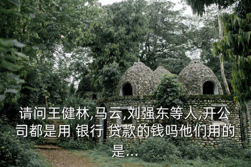 請(qǐng)問王健林,馬云,劉強(qiáng)東等人,開公司都是用 銀行 貸款的錢嗎他們用的是...