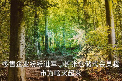 零售企業(yè)紛紛進(jìn)軍、擴(kuò)張倉儲(chǔ)式會(huì)員超市為啥火起來