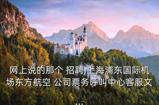 網(wǎng)上說的那個(gè) 招聘,上海浦東國際機(jī)場(chǎng)東方航空 公司票務(wù)呼叫中心客服文...