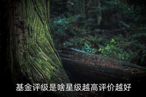  基金評級是啥星級越高評價越好