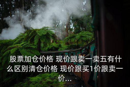  股票加倉(cāng)價(jià)格 現(xiàn)價(jià)跟賣一賣五有什么區(qū)別清倉(cāng)價(jià)格 現(xiàn)價(jià)跟買1價(jià)跟賣一價(jià)...