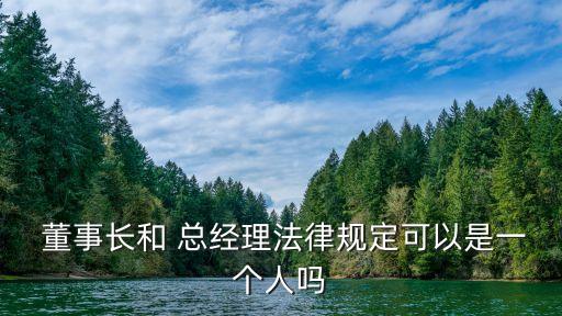 上市公司董事長可以擔任總經理,在兩家上市公司擔任董事長