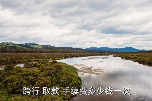  跨行 取款 手續(xù)費多少錢一次