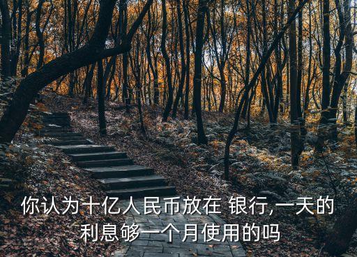 10億存銀行一年利息多少,銀行為啥不能存1個(gè)億