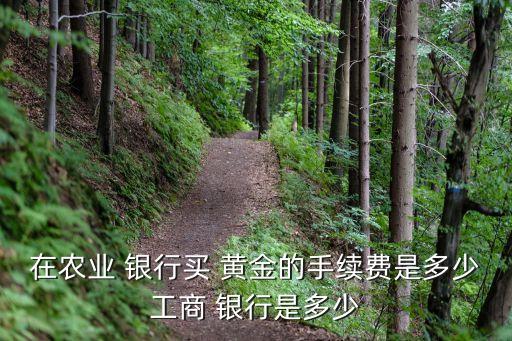 黃金存銀行怎樣收費,在銀行買賣黃金怎么收費