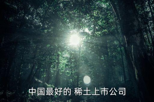 中國(guó)最好的 稀土上市公司