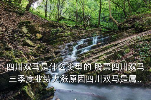 四川雙馬是什么類(lèi)型的 股票四川雙馬三季度業(yè)績(jī)大漲原因四川雙馬是屬...