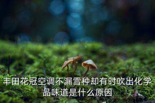 豐田花冠空調不漏雪種卻有時吹出化學品味道是什么原因