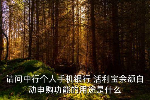 中國(guó)銀行活利寶a