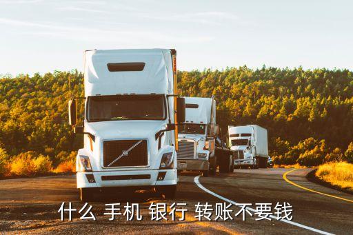 什么 手機(jī) 銀行 轉(zhuǎn)賬不要錢(qián)