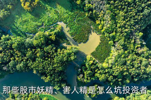 那些股市妖精、害人精是怎么坑投資者