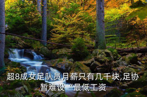 超8成女足隊員月薪只有幾千塊,足協(xié)暫難設“最低工資