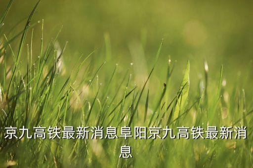 京九高鐵最新消息阜陽(yáng)京九高鐵最新消息