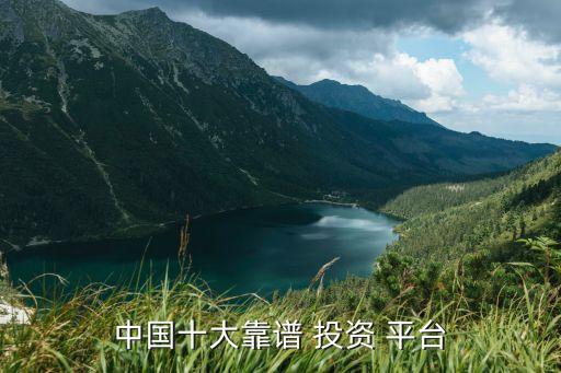 中國(guó)十大靠譜 投資 平臺(tái)
