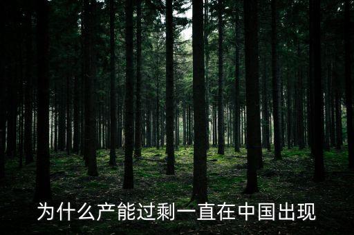 為什么產(chǎn)能過剩一直在中國出現(xiàn)