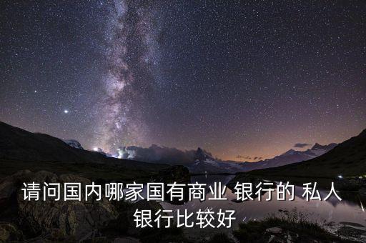 請(qǐng)問國內(nèi)哪家國有商業(yè) 銀行的 私人 銀行比較好
