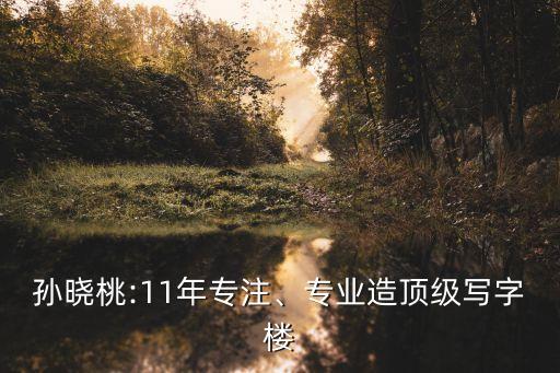 孫曉桃:11年專注、專業(yè)造頂級寫字樓