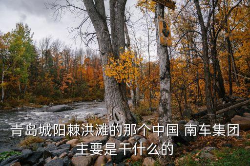 青島城陽棘洪灘的那個(gè)中國 南車集團(tuán)主要是干什么的