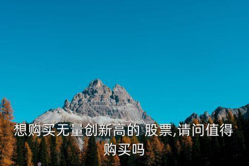 想購買無量創(chuàng)新高的 股票,請(qǐng)問值得購買嗎