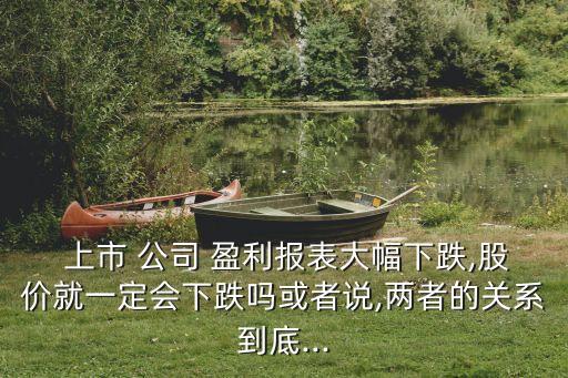  上市 公司 盈利報(bào)表大幅下跌,股價(jià)就一定會(huì)下跌嗎或者說(shuō),兩者的關(guān)系到底...