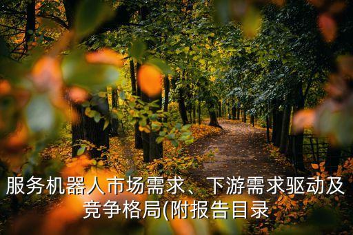 服務(wù)機(jī)器人市場需求、下游需求驅(qū)動(dòng)及競爭格局(附報(bào)告目錄
