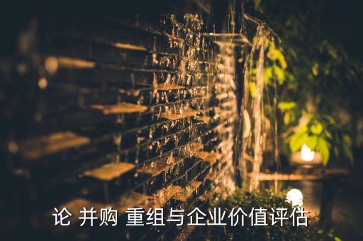 論 并購 重組與企業(yè)價(jià)值評估