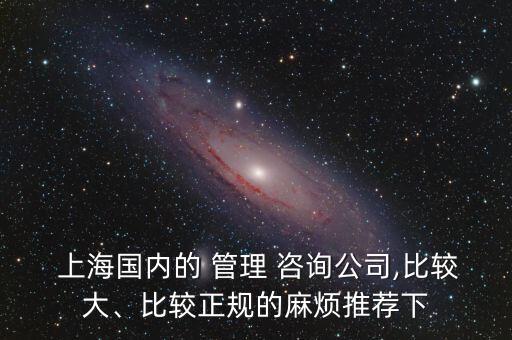  上海國內(nèi)的 管理 咨詢公司,比較大、比較正規(guī)的麻煩推薦下