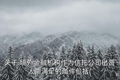 保監(jiān)會境外投資細則