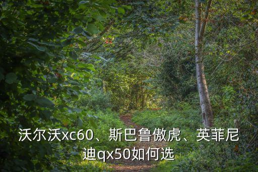 沃爾沃xc60、斯巴魯傲虎、英菲尼迪qx50如何選
