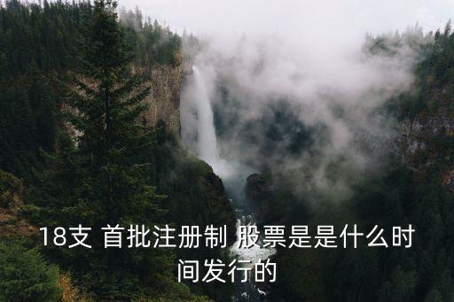 18支 首批注冊制 股票是是什么時(shí)間發(fā)行的
