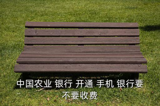中國(guó)農(nóng)業(yè) 銀行 開(kāi)通 手機(jī) 銀行要不要收費(fèi)