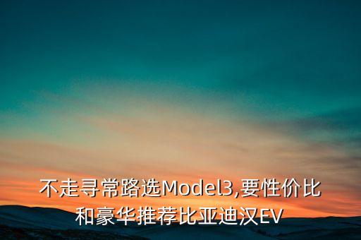 不走尋常路選Model3,要性?xún)r(jià)比和豪華推薦比亞迪漢EV