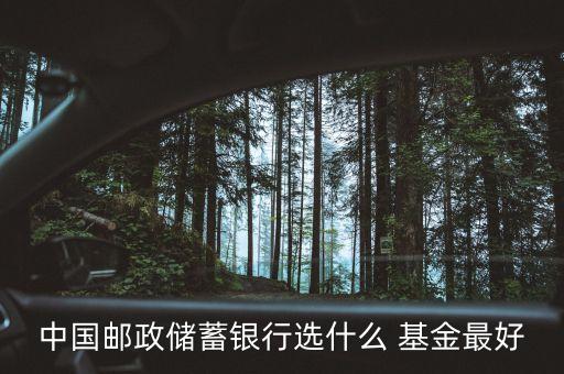 中國郵政儲(chǔ)蓄銀行選什么 基金最好