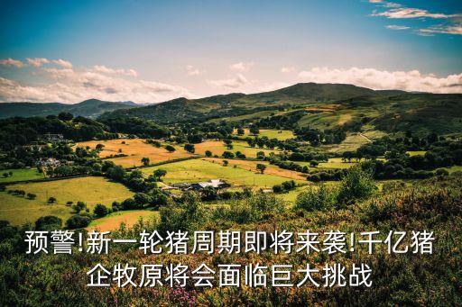 預(yù)警!新一輪豬周期即將來襲!千億豬企牧原將會(huì)面臨巨大挑戰(zhàn)