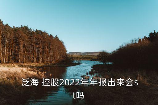  泛海 控股2022年年報(bào)出來(lái)會(huì)st嗎