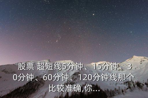  股票 超短線5分鐘、15分鐘、30分鐘、60分鐘、120分鐘線那個比較準確,你...
