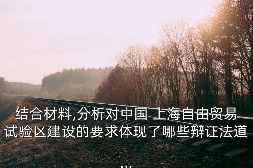 結(jié)合材料,分析對中國 上海自由貿(mào)易試驗區(qū)建設(shè)的要求體現(xiàn)了哪些辯證法道...