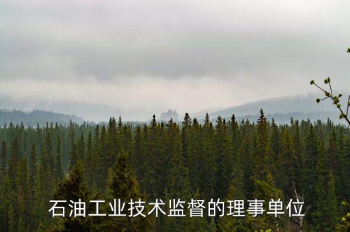  石油工業(yè)技術監(jiān)督的理事單位