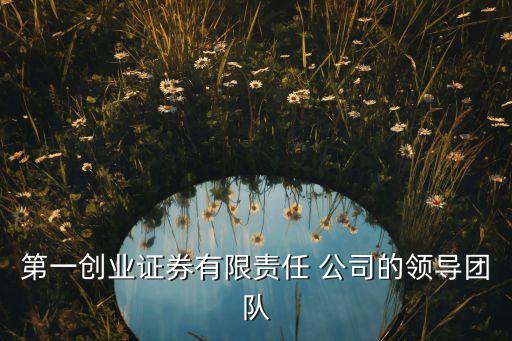 第一創(chuàng)業(yè)證券有限責(zé)任 公司的領(lǐng)導(dǎo)團隊