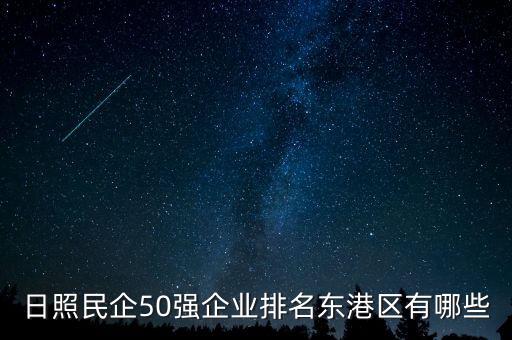 日照民企50強(qiáng)企業(yè)排名東港區(qū)有哪些