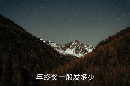  年終獎(jiǎng)一般發(fā)多少