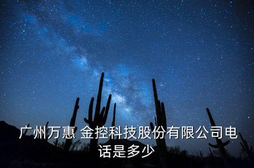  廣州萬(wàn)惠 金控科技股份有限公司電話(huà)是多少
