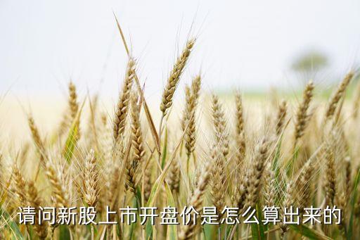 請(qǐng)問新股上市開盤價(jià)是怎么算出來的